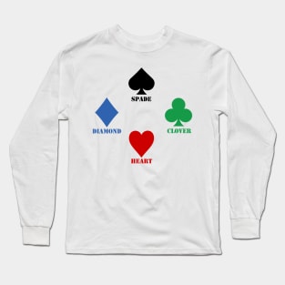 card suit Long Sleeve T-Shirt